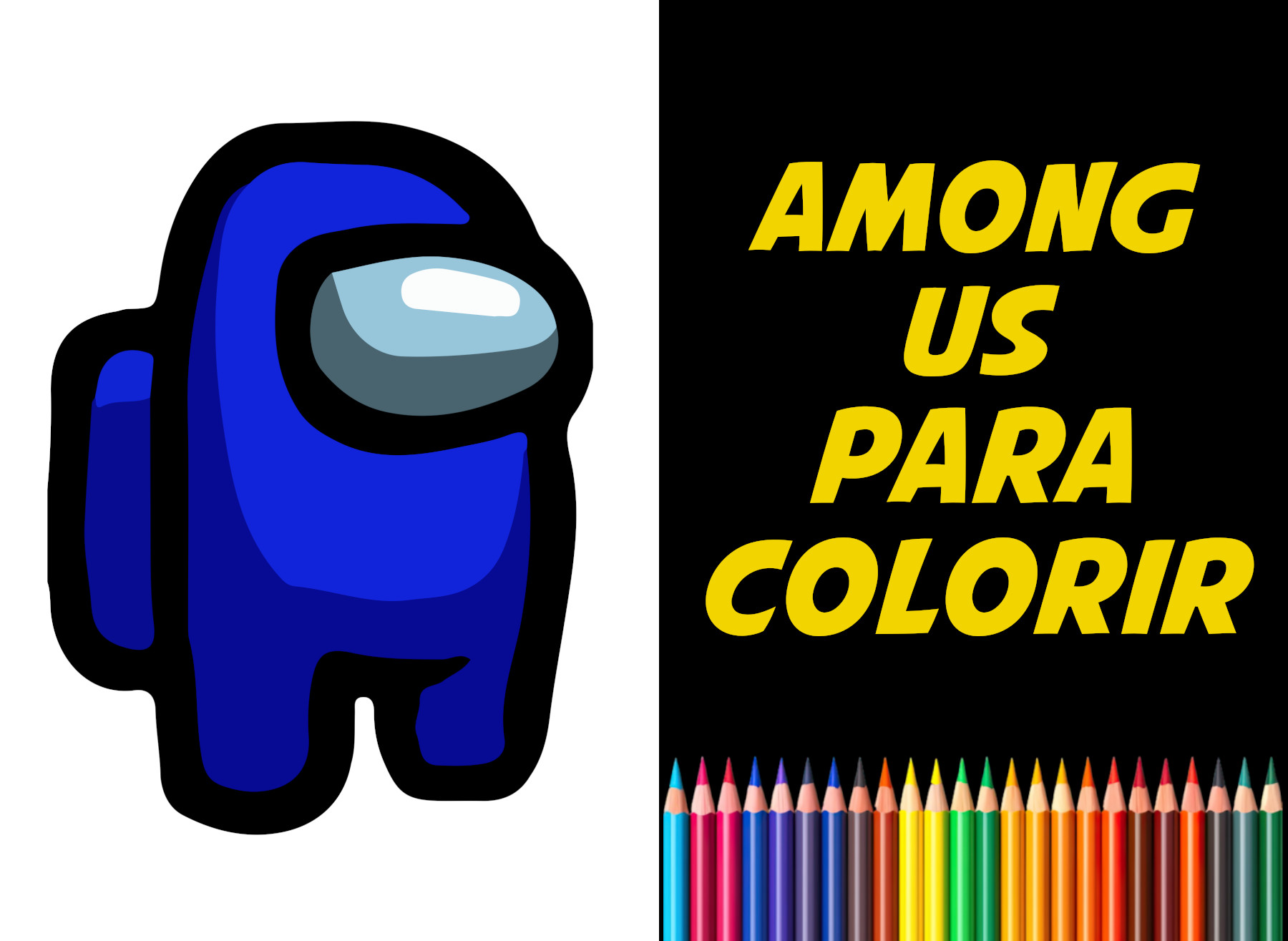 among us para colorir
