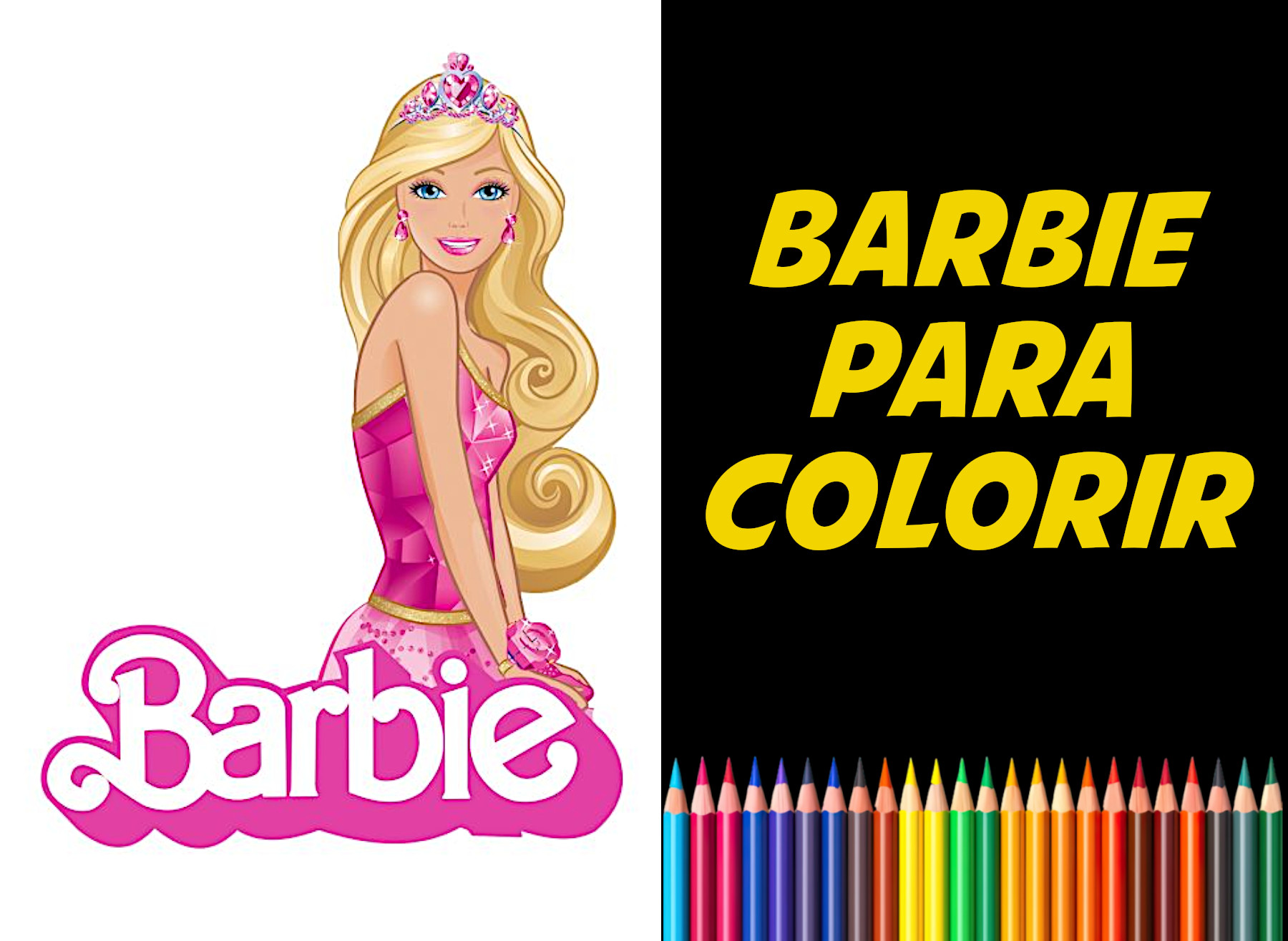 barbie para colorir