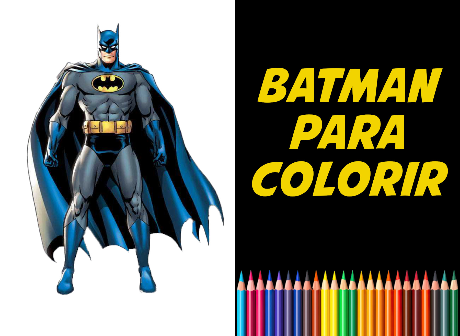 batman para colorir