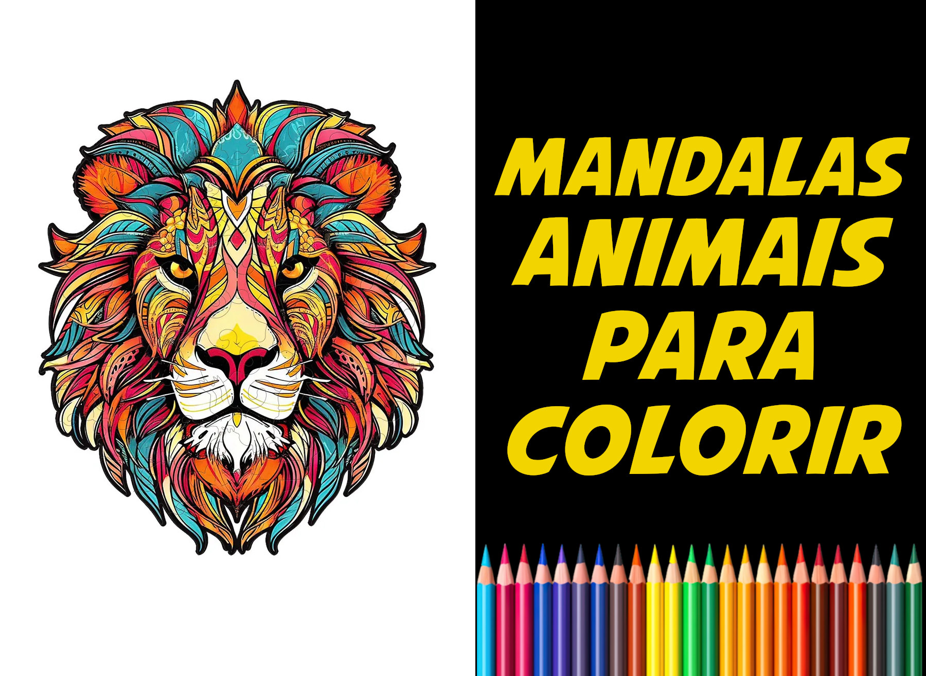 mandalas animais para colorir