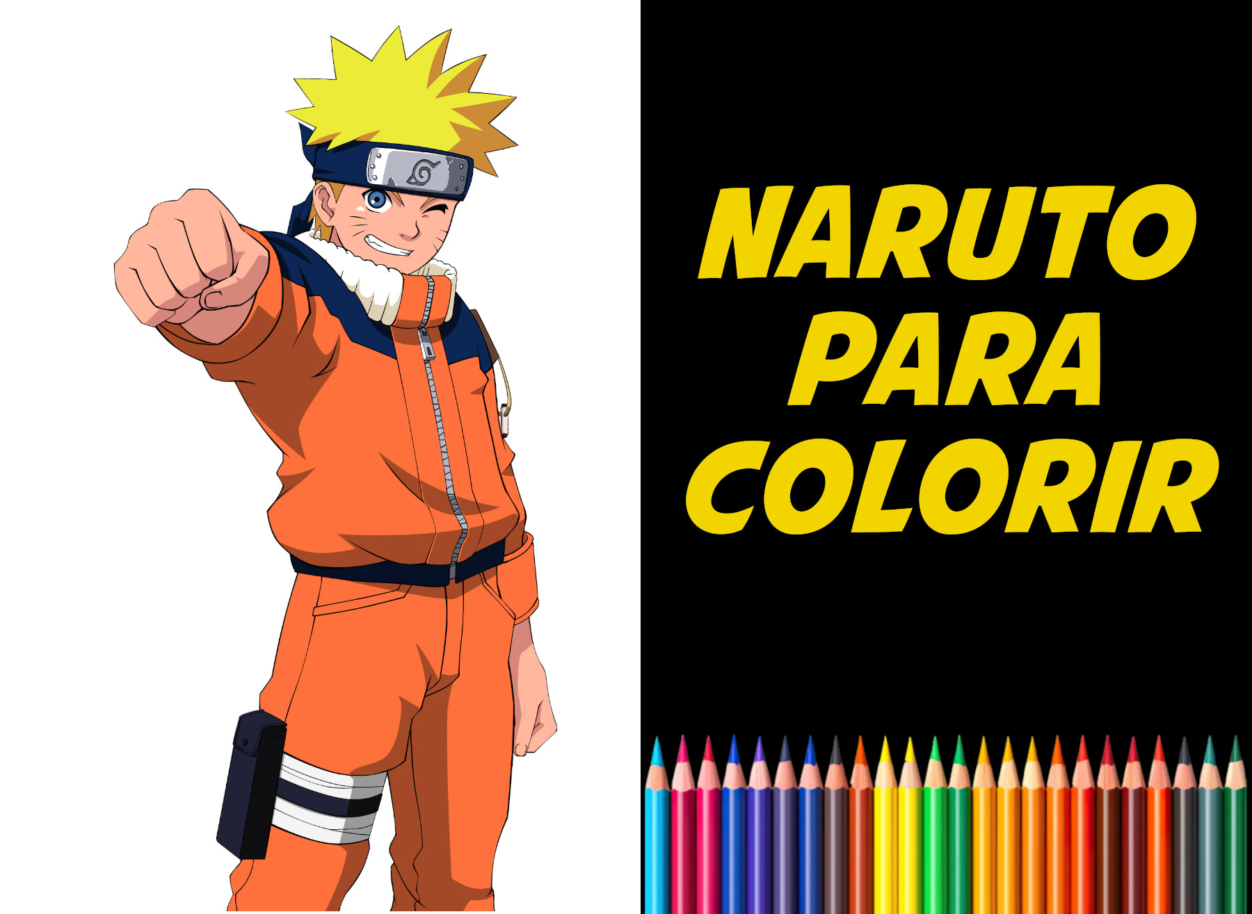 naruto para colorir
