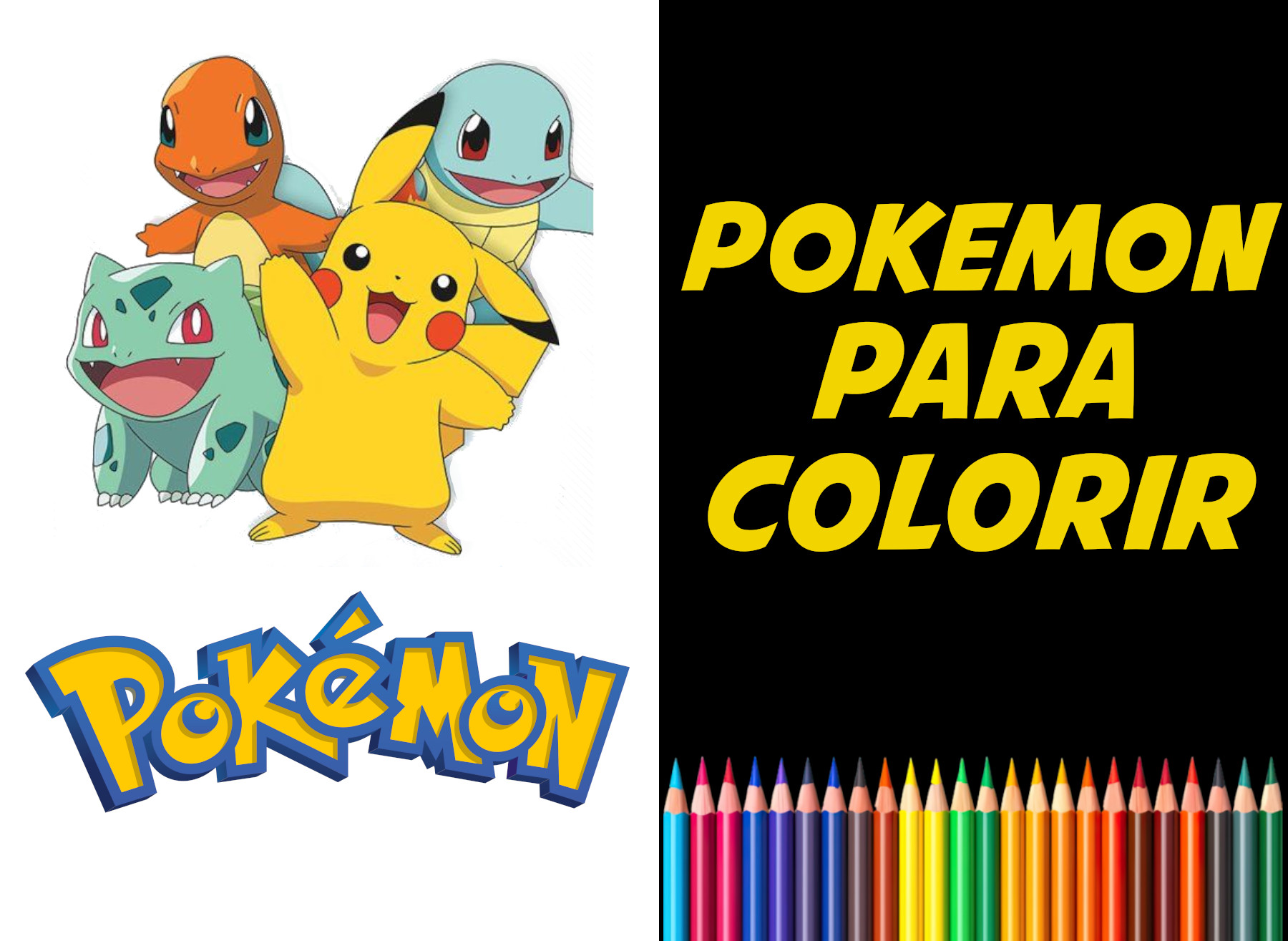 pokemon para colorir