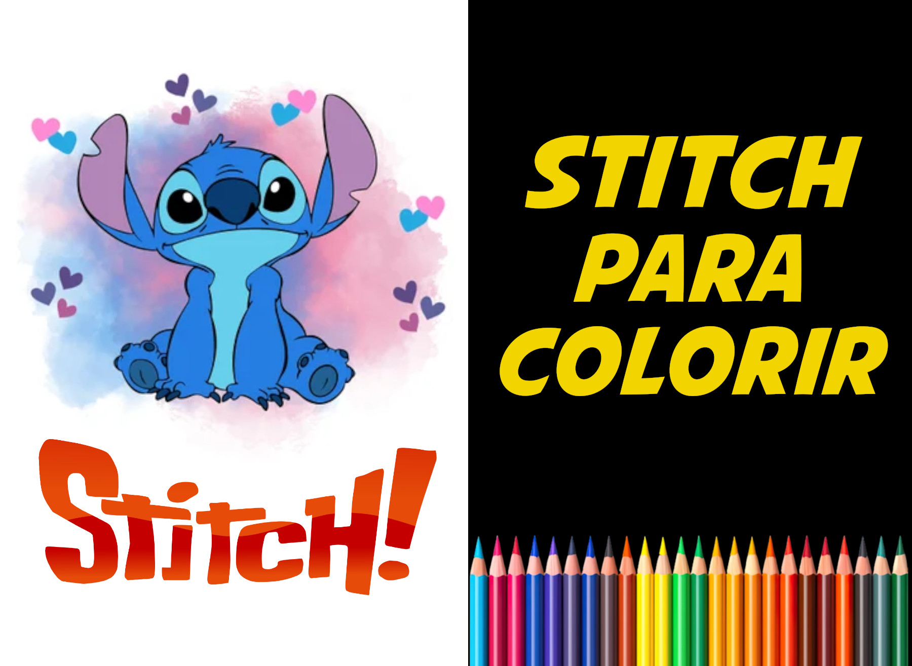 stitch para colorir