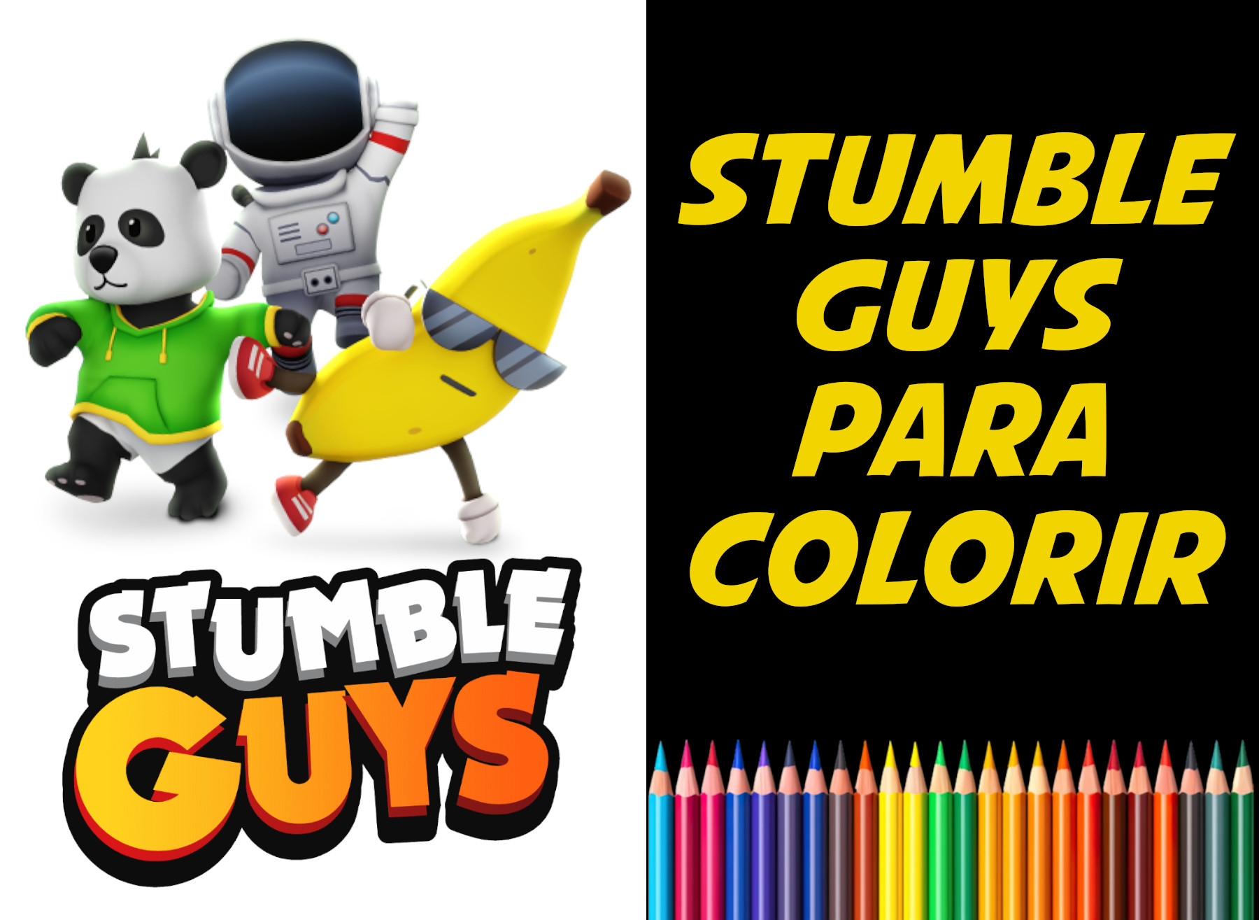 stumble guys para colorir