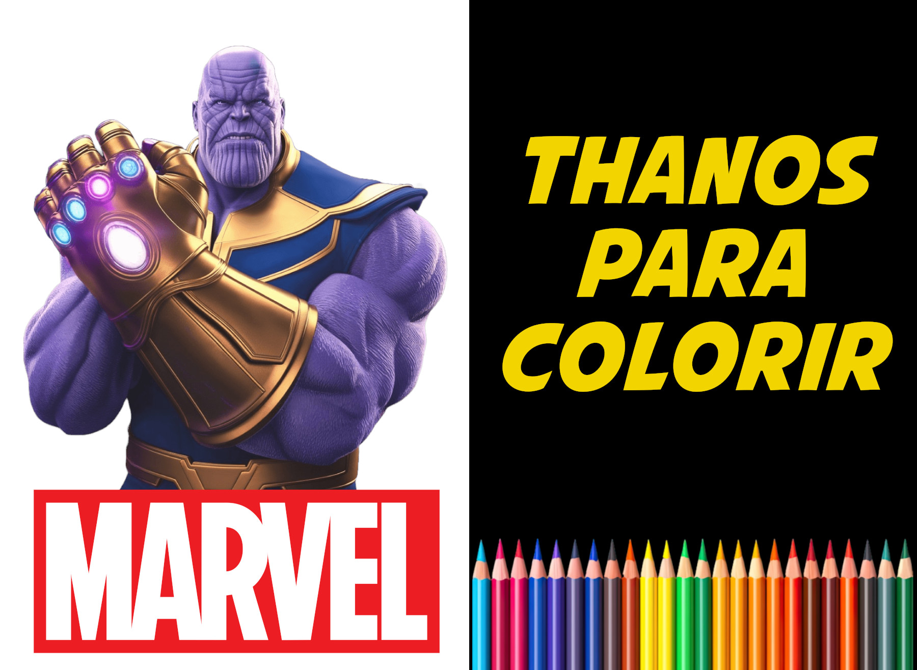 thanos para colorir