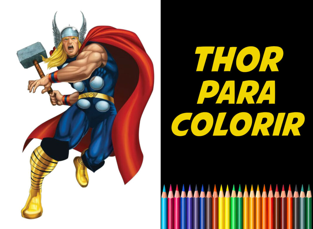 thor para colorir