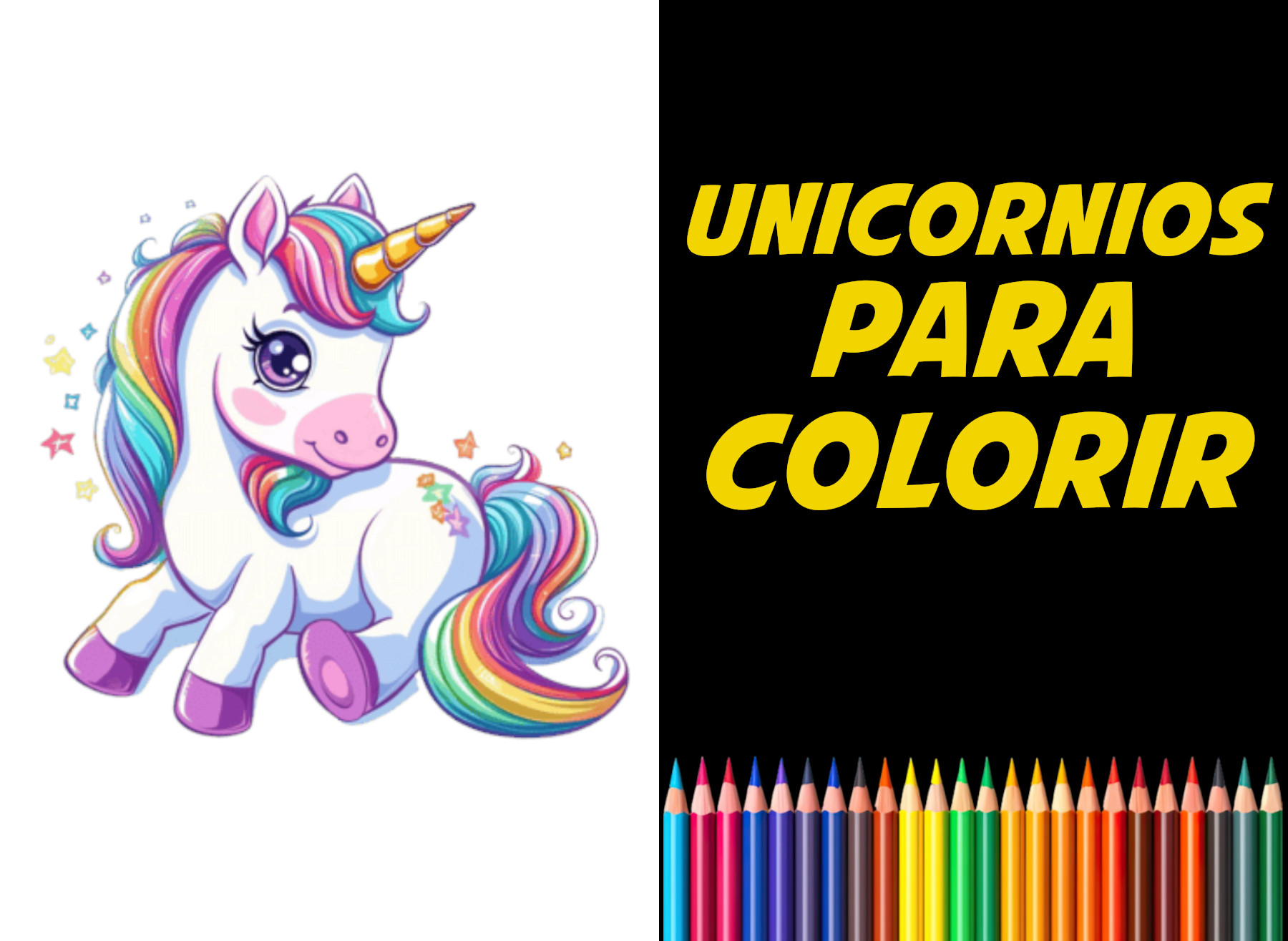 unicornio para colorir