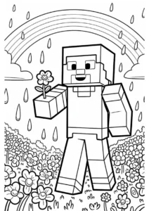 desenho para pintar minecraft