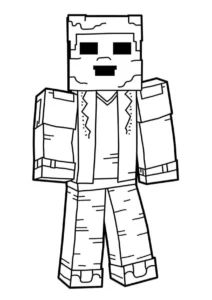 minecraft desenho para colorir