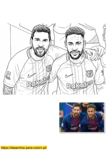 desenho do neymar para colorir desenho do neymar para colorir