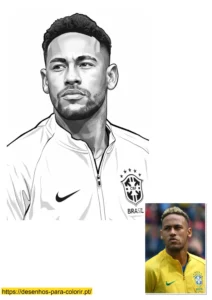 desenho neymar para colorir desenho neymar para colorir