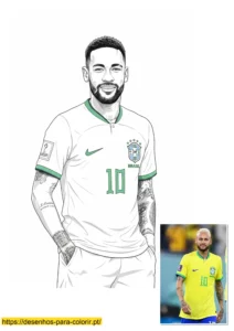 desenho para colorir neymar desenho para colorir neymar