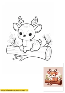 desenhos de animais fofos kawaii para colorir​