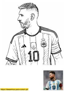 desenhos para colorir messi