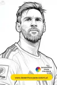 messi para colorir