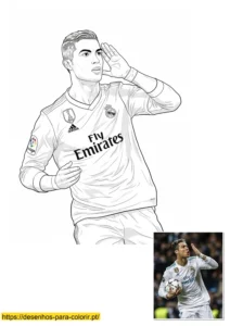 ronaldo para colorir ronaldo para colorir